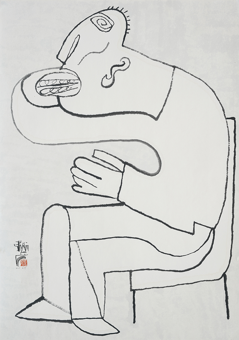 Jang Byeong Eun · Eastbrush · 张炳彥 · figure · ink_on_paper · 1030mm_x_728mm · 2025